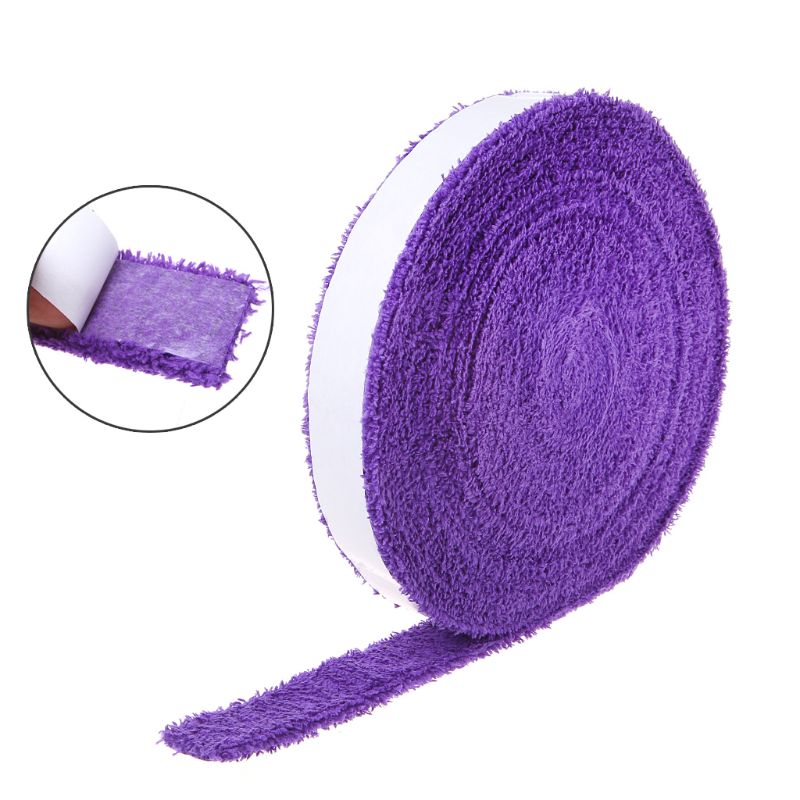 1 rol 10m handdoek lijm grip badminton tennis racket overgrips antislip zweetband griptape