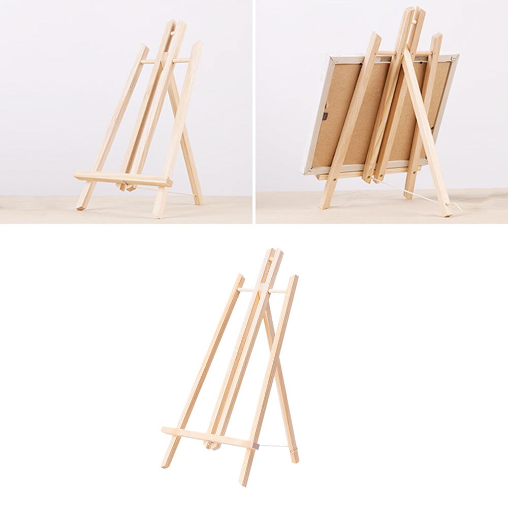 Mini Hout Display Schildersezel Olieverf Schildersezel Houten Stand Folding Fotolijst Display Stand Desktop Bureau Schets Schilderen Leveringen