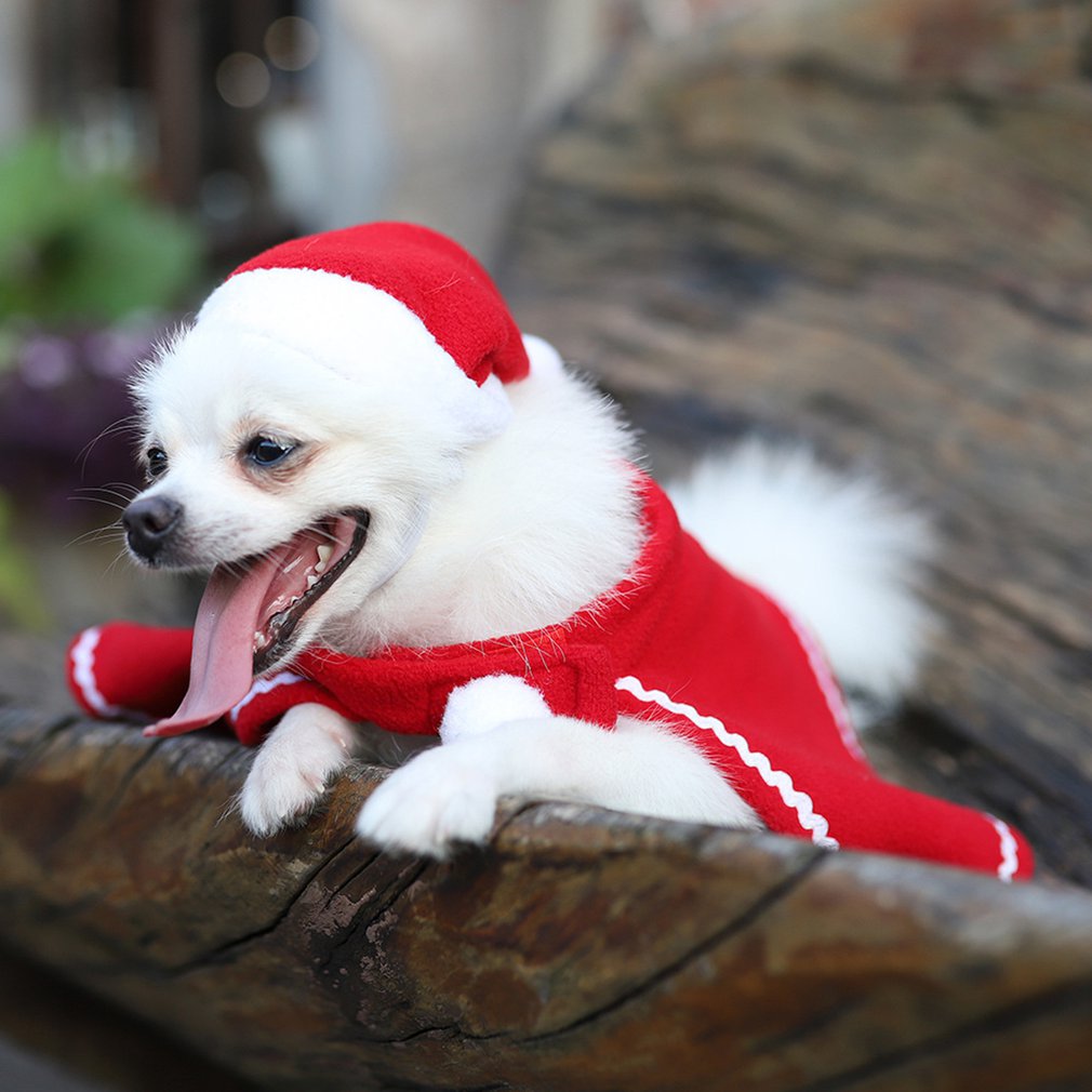 Kerst Decoratie Supplies Pet Kleding Hond Cape Hoed Jurk Kerst Pet Cap Cape Set Hond Kerst Decoratie