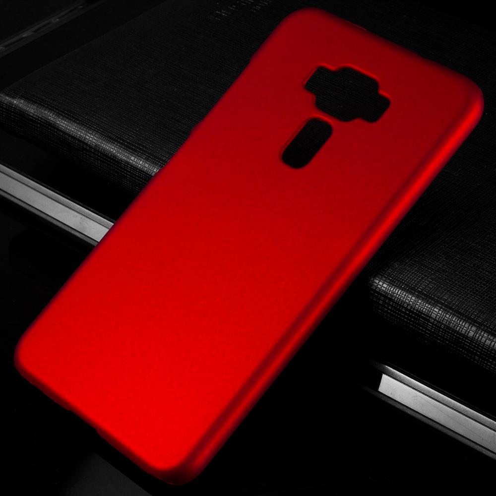 Matte Plastic Coque Cover 5.2For Asus Zenfone 3 Ze520Kl Case For Asus Zenfone 3 Ze520Kl Phone Back Coque Cover Case: Red