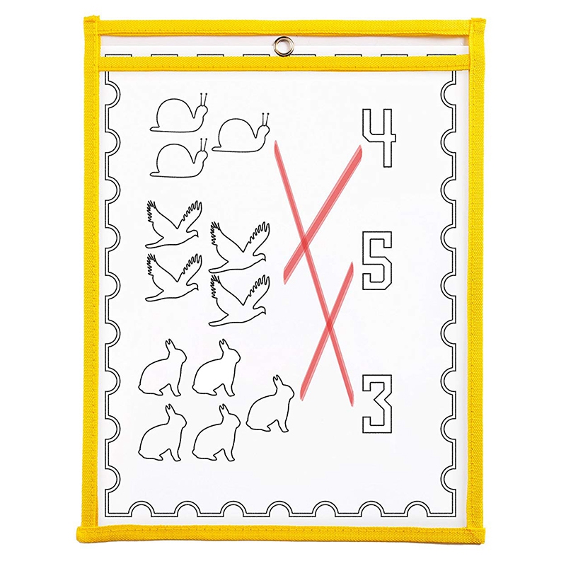 30 poches effaçables à sec multicolores, surdimensionnées 10X13 poches, parfaites pour l'organisation de la classe, poches effaçables à sec réutilisables, T