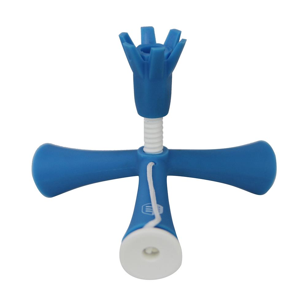 Tés de Golf auto debout porte-balle d'entraînement Anti-vol rotatif trépied hauteur réglable ongles de Golf accessoires de Golf: Blue
