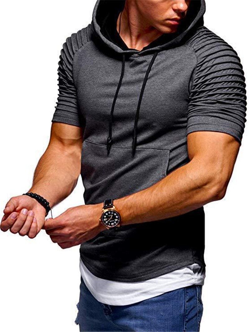 Gym kläder herr kortärmad t-shirt bodybuilding fitness t-shirt herr sport t-shirt stor storlek toppar t-shirts