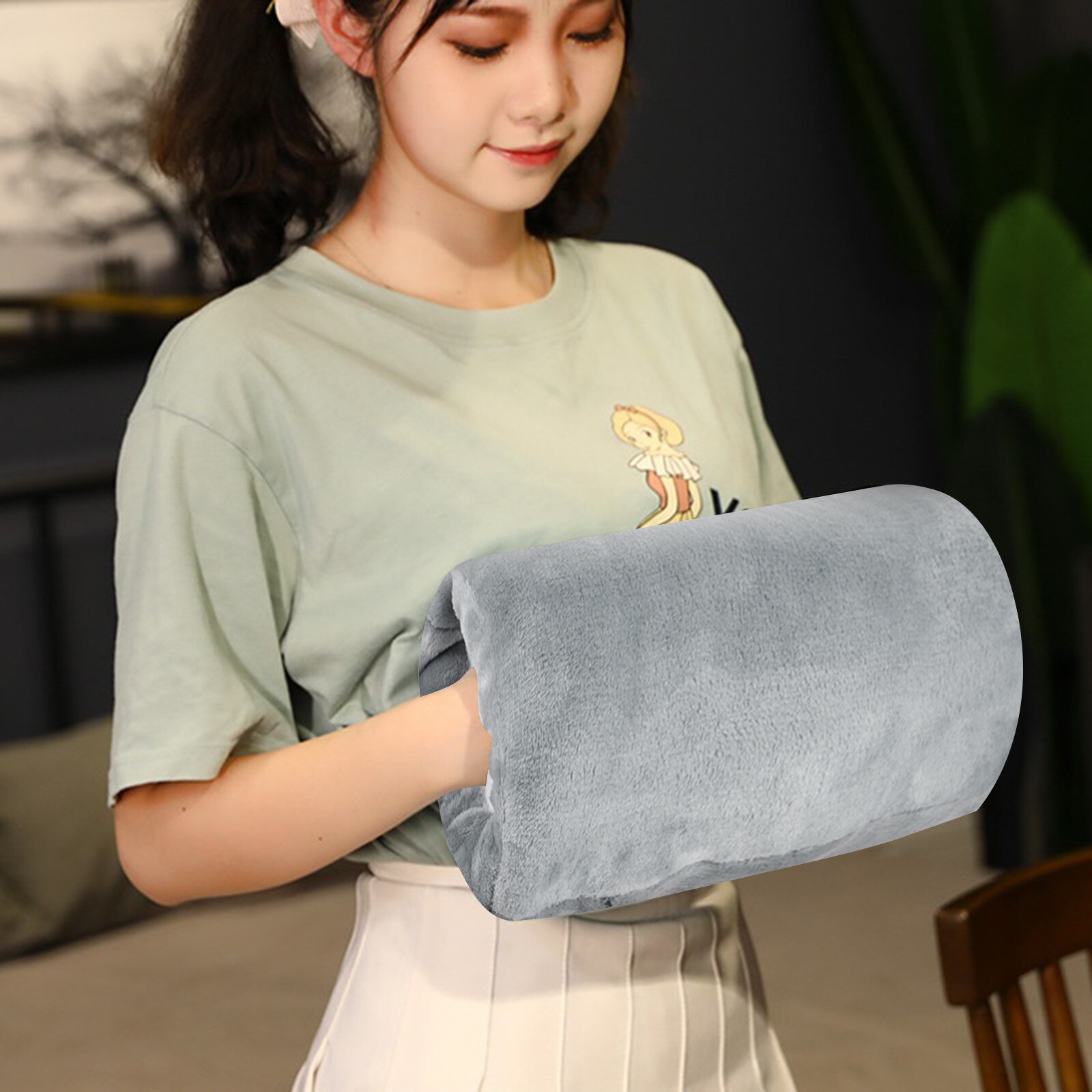 Warm Slippers USB Electric Heating Pad Feet Warm Slippers Winter Hand/Foot Warmer Washable Household Foot Warmer