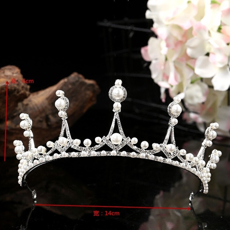 Bruidskroon, bruidshoofddeksel, haaraccessoires, parel bruidskronen, tiara's, sieraden, strass bruidstiara, hoofdband, 22 stijlen