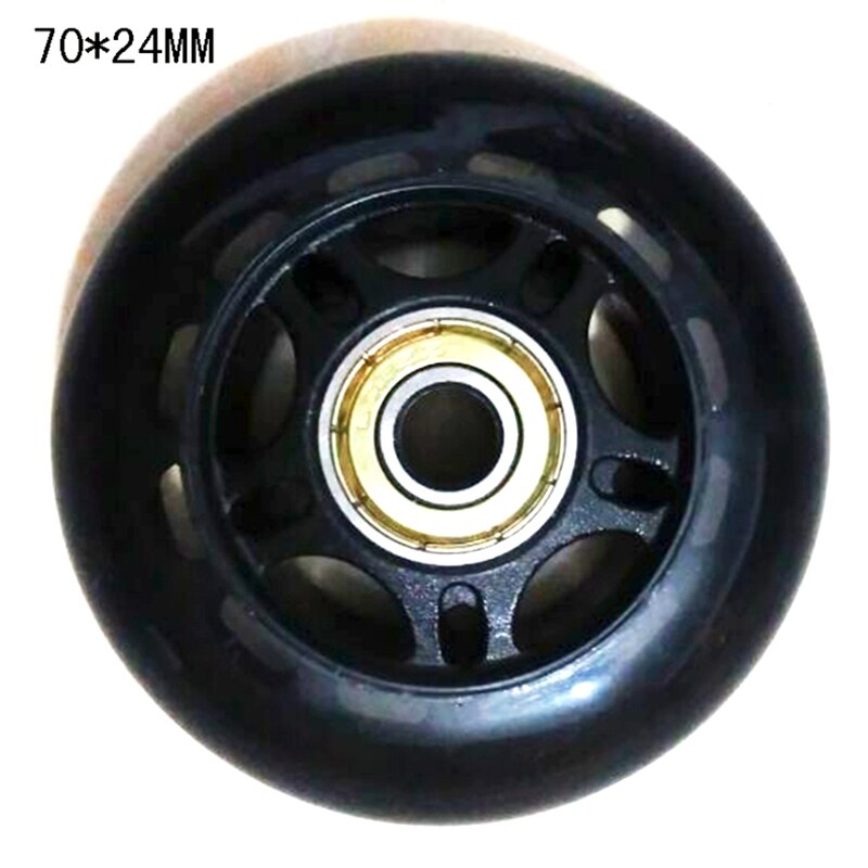 Patines de ruedas de goma de 4 uds, resistentes al desgaste silenciosos antideslizantes patines de ruedas, accesorios de Skate
