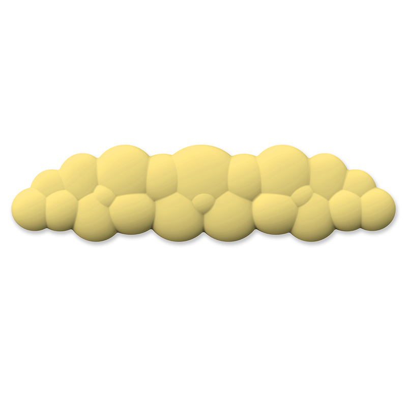 Mouse pad with wrist rest keyboard cloud anti-slip memory foam desktop office gamer mouse wrist rest: ocean blue