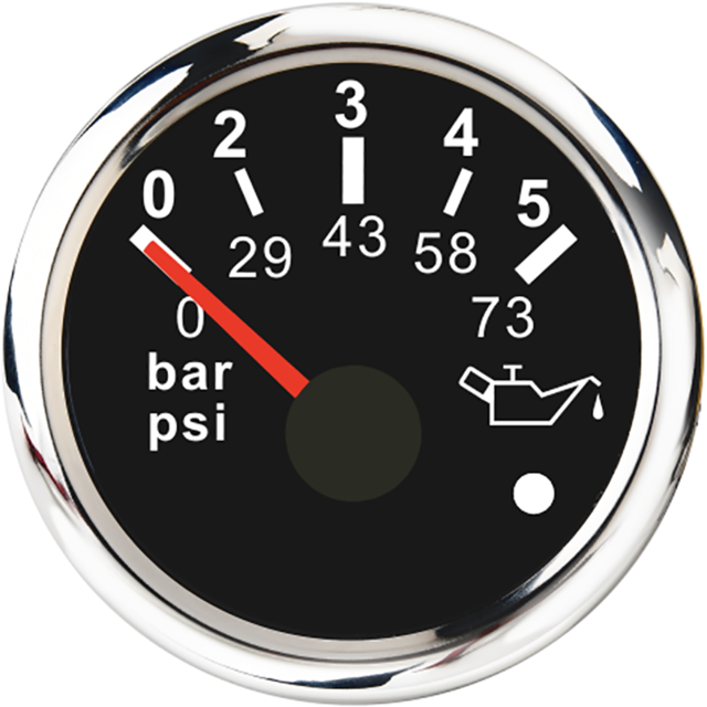 Punkt alarmowy licznik samochodowy miernik pojazdu 12V samochód 52mm termometr do wody prasa do oleju wskaźnik ciśnienia paliwa Volt dla Motorcycle Boat: Oil Press BS 0-5
