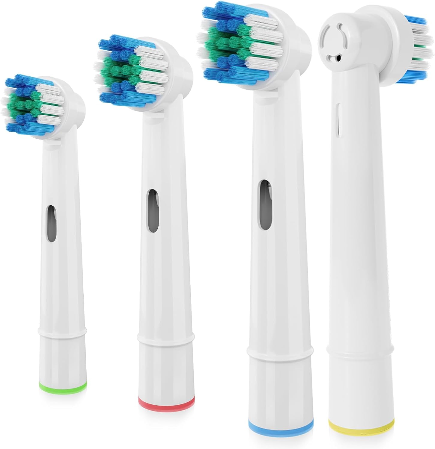 Compatibel met Oral B elektrische tandenborstel vervangende opzetborstels, precisie schone opzetborstel navullingen geschikt voor Oral B Pro: Bruin