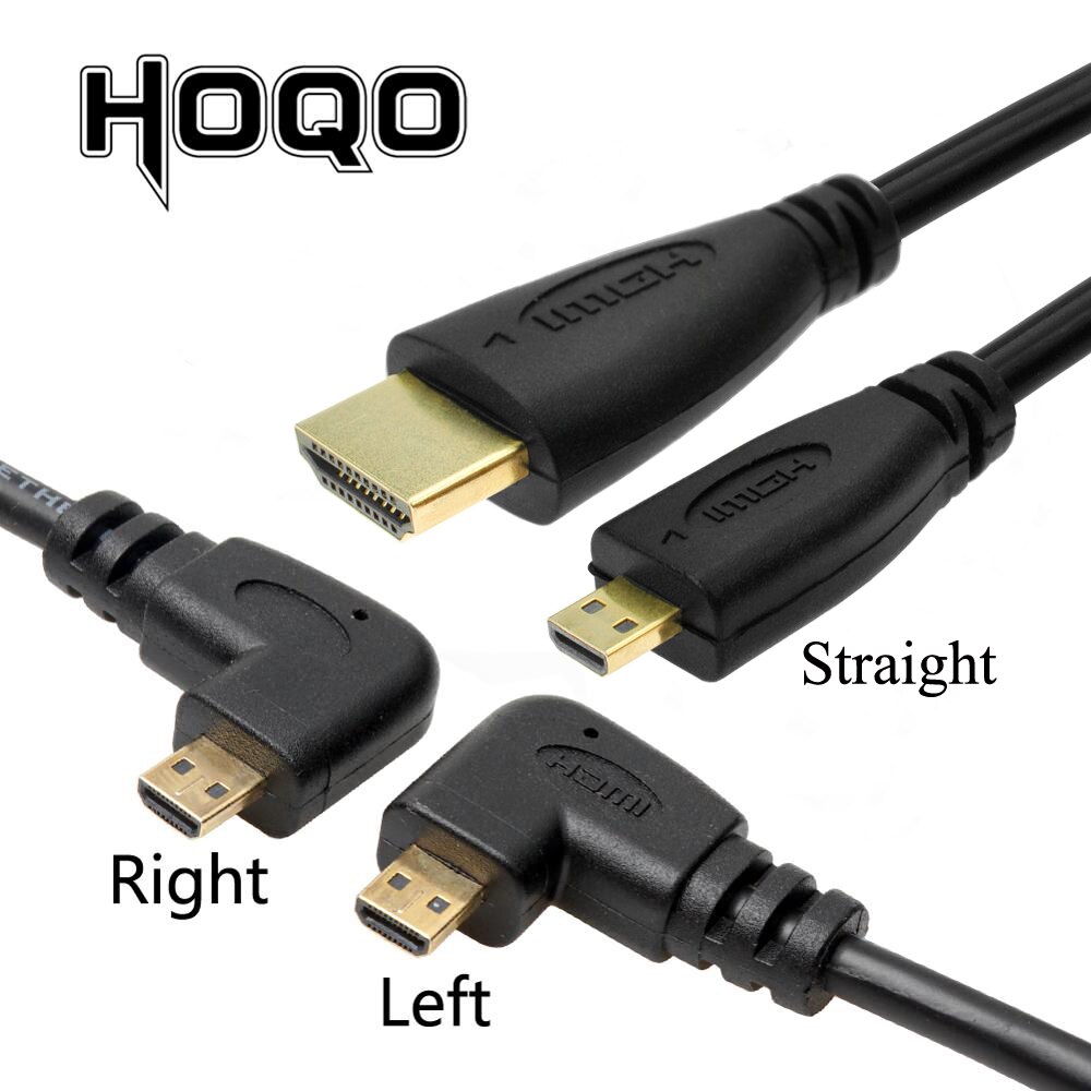 Cabo Cable HDMI Micro HDMI 0.5 m 1.5m Left Right Angle micro HDMI grados 90 degree Cable HDMI vers micro hdmi to hdmi 50cm corto