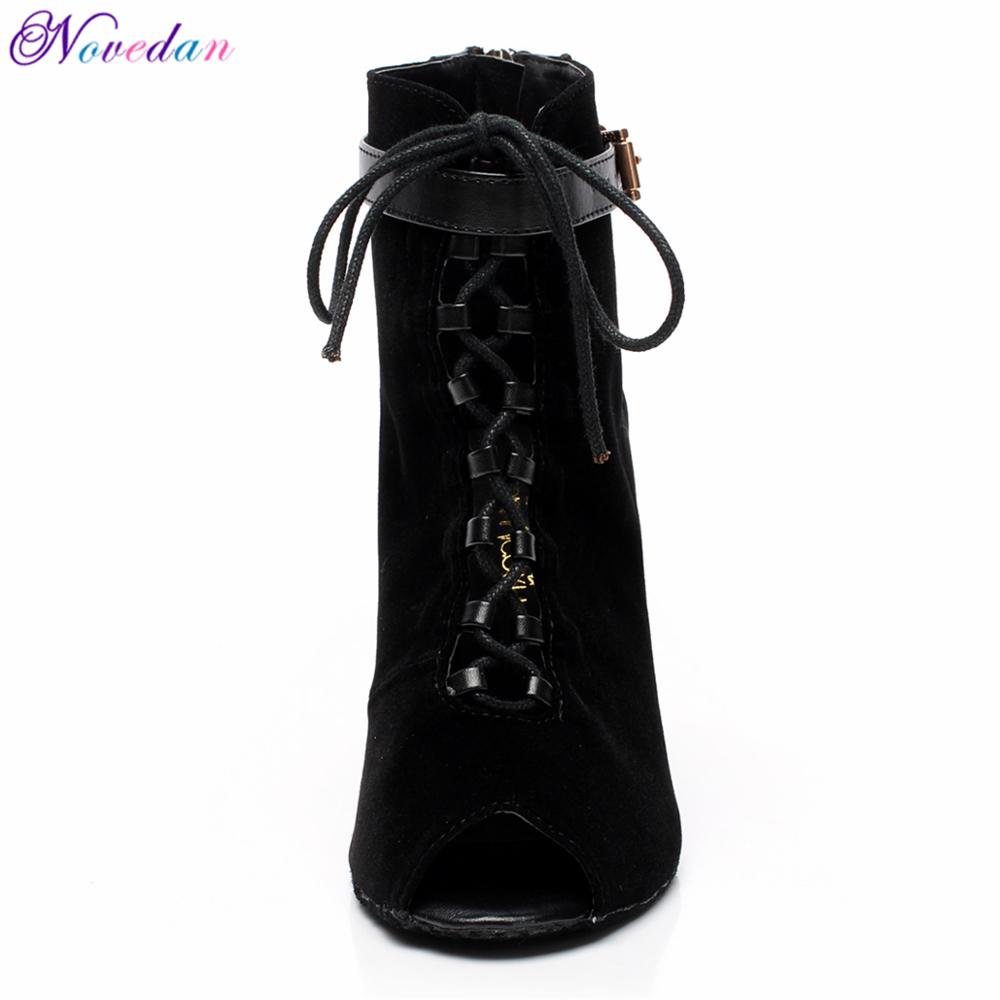 Frau Latin Dance Schuhe Damen Mädchen Sneaker Tanzen Stiefel Für Frauen Jazz Ballsaal Kizomba Salsa Dance Schuhe High Heels 8,5 cm