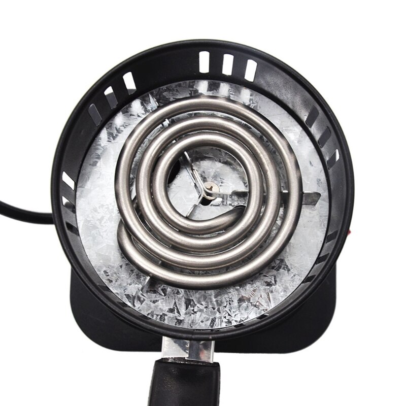 Portable Electric Single Burner Stove with Iron Spoon Mini Hotplate Furnace Home