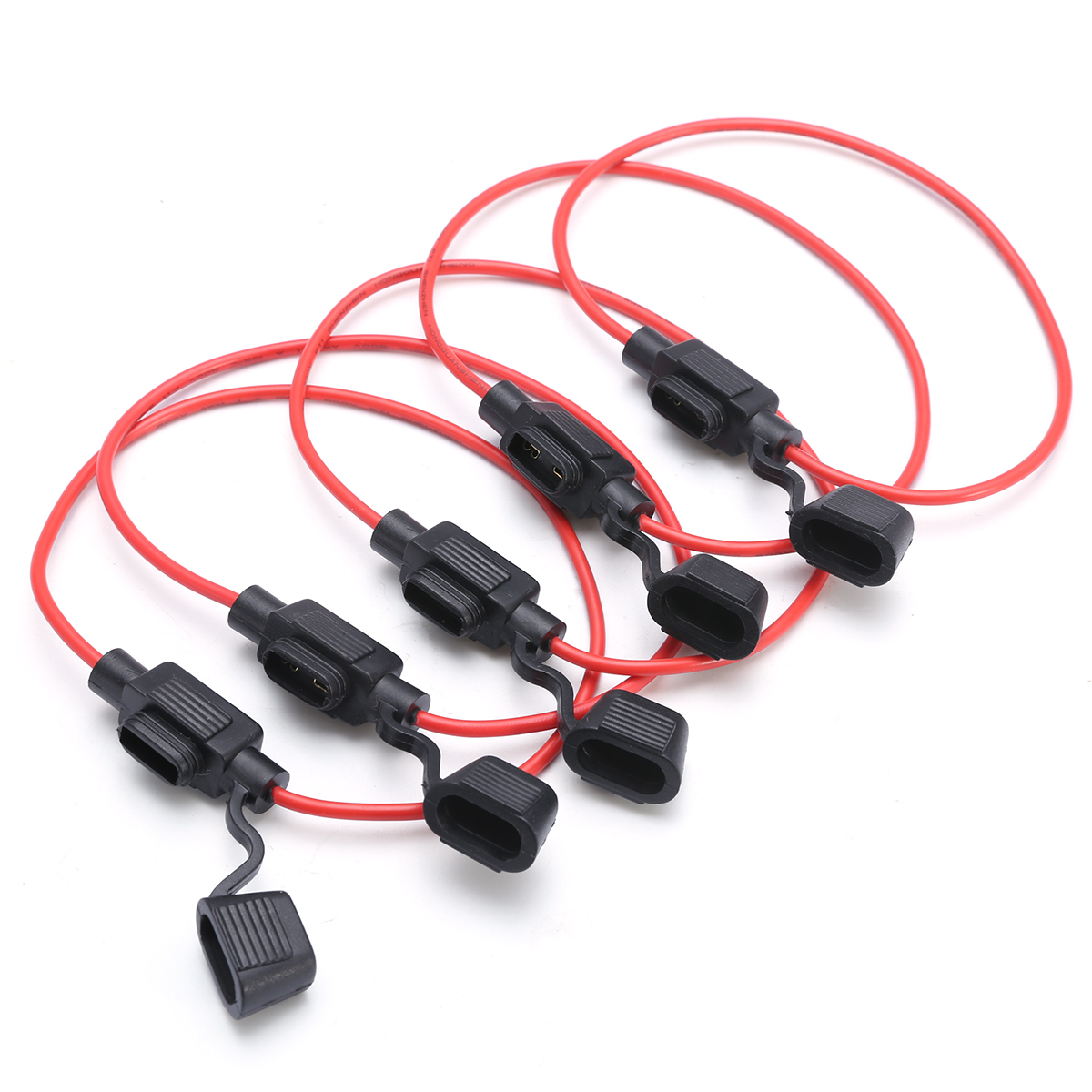 Mini portafusibles de cuchilla para coche, 5 uds., a prueba de salpicaduras, para fusibles de 12V CC 20A, 0,85 metros cuadrados