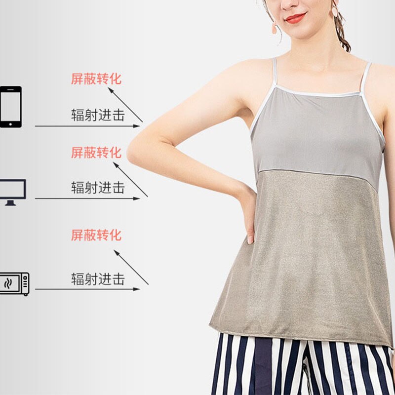 Pregnant Women Radiation Protection Service Strap Apron Radiation Protection Maternity Clothes 360-degree Silver Fiber Sling