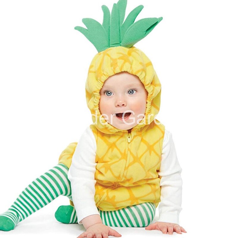 Wonder Tuin Baby Fruit Aardbei Ananas Avocado Kostuum Halloween Kerst Purim Party Outfit: pineapple / 18-24months