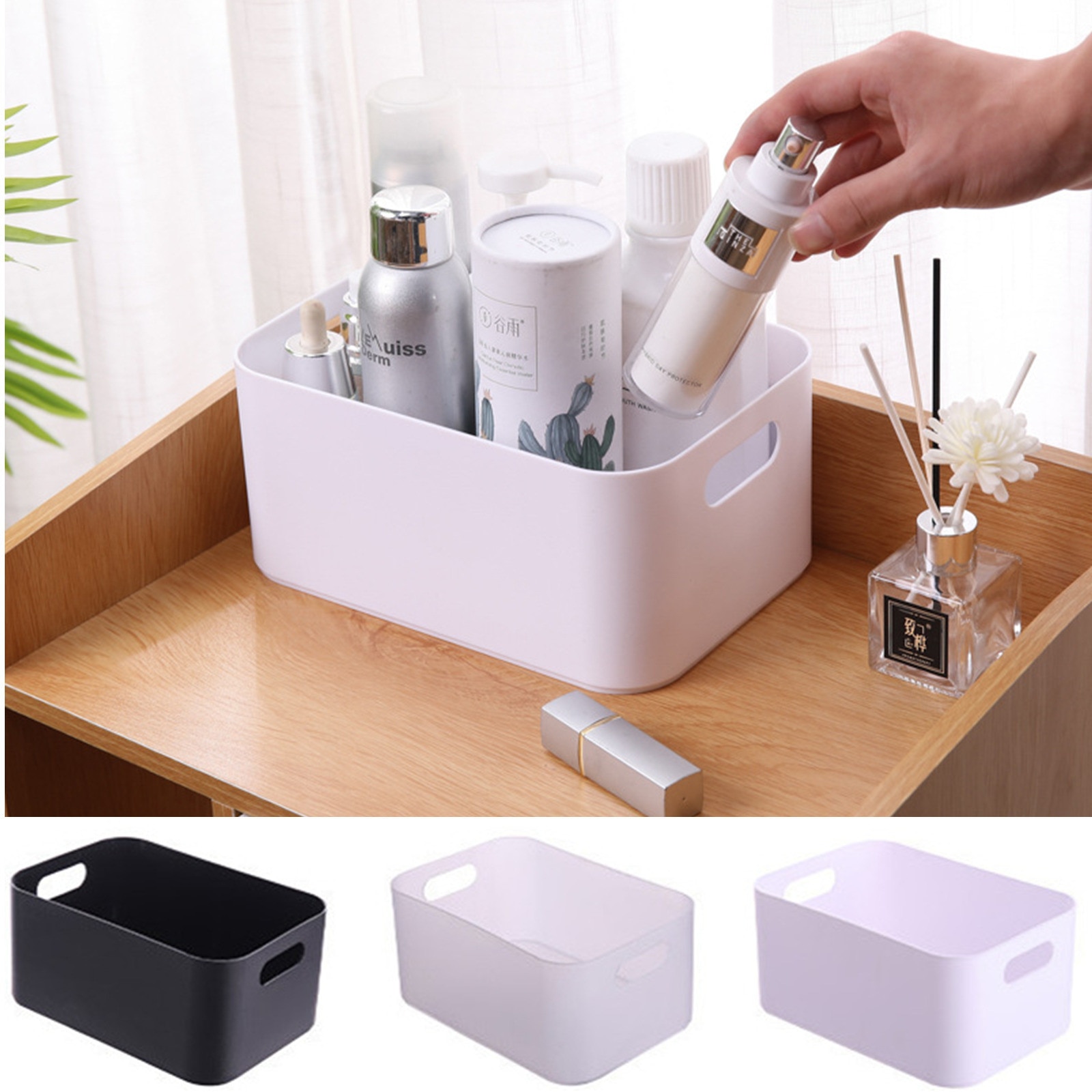 Diverse Opslag Mand Student Desktop Snack Opbergdoos Plastic Cosmetische Opslag Huishouden Keuken Sorteren Box Makeup Box #45