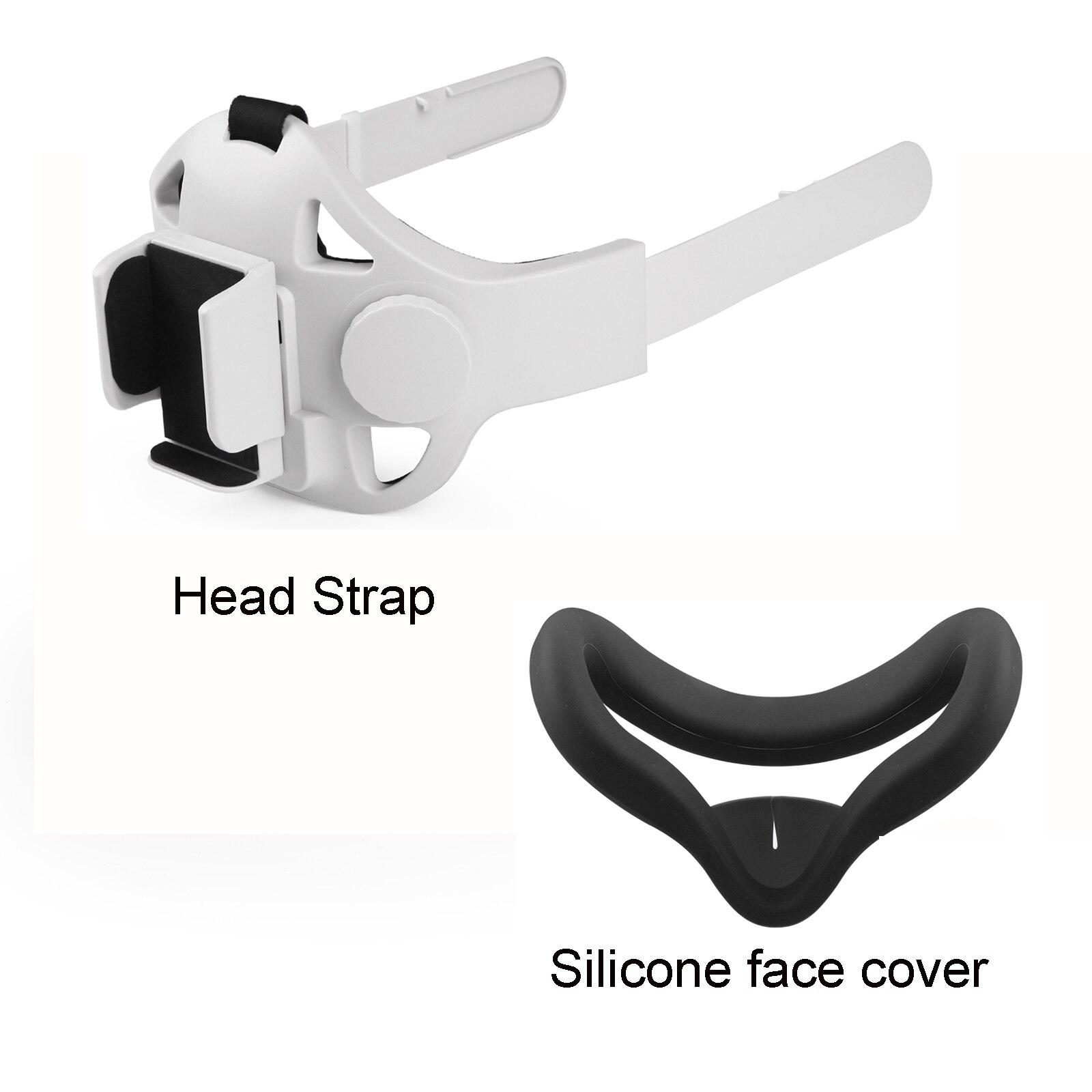 Head Strap For Oculus Quest 2 Elite Head Strap Adjustable Facial Interface Comfort For Oculus Quest 2 VR Glasses Accessories: set D