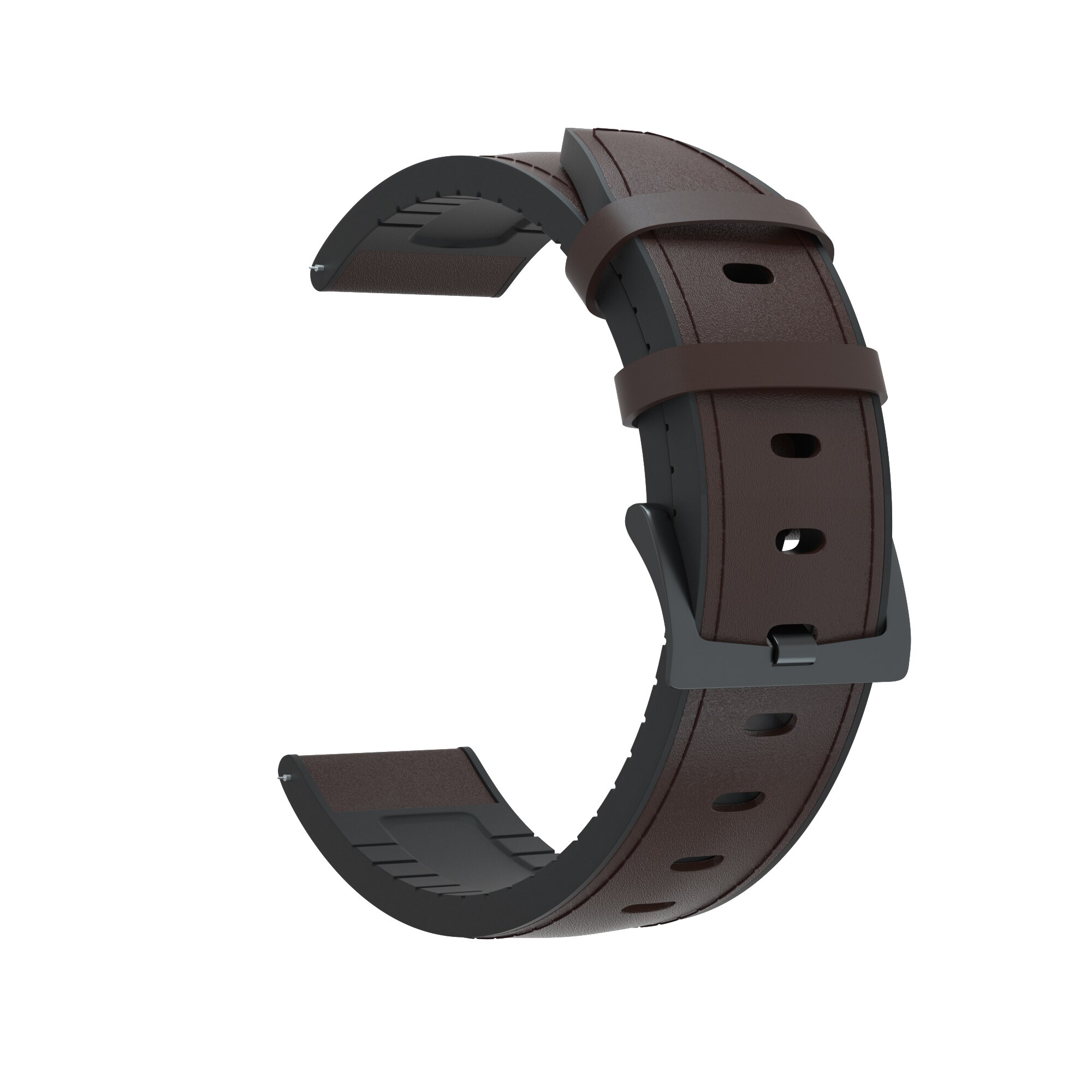 Correa de cuero para Xiaomi Huami Amazfit PACE/Stratos 2 2S 3, Correa de reloj para relojes Samsung Gear S3, Correa de 47mm: Coffee / For GTR 47mm