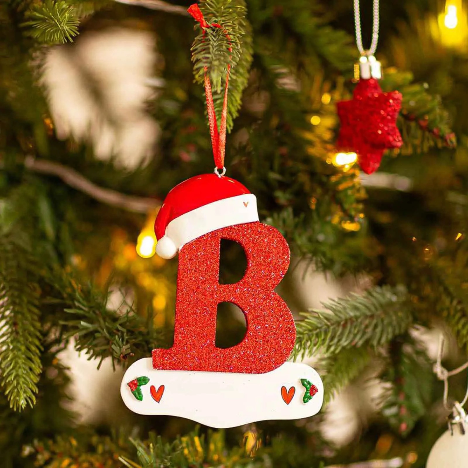 1pc Christmas Tree Decoration for Home Letter Pendant Pendant Xmas Year Decor Ornament Noel supplies accessories