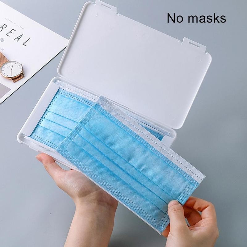 1 stuks dozen maskers bewaren siliconen masker tijdelijke opslagclip opvouwbare draagbare waterdichte doos om maskers op te bergen dozen maskers bewaren houder