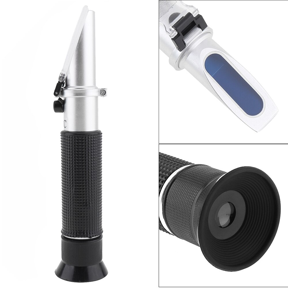 Handheld Adjustable Specific Gravity Refractometer 0-12g/ml 1.335~1.360nd 1.000~1.050sg Pipet Mini Screw Driver Manual Focusing
