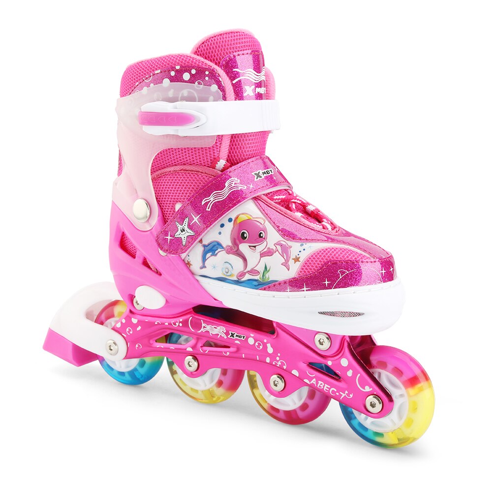 Verstelbare Inline Skates Met Verhelderend Wielen Voor Kinderen Jongens Meisjes Triple Bescherming Ademend Inline Skates Kinderen