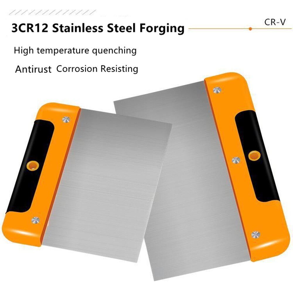 4/6/8/10inch Stainless Steel Putty Knife Scraper Wall Scraping Shovel Plastering Trowel Hand Tool Construction Tools