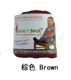 Stolebetræk sæde sikkerhedssele fodring høj stol baby bærbar sæde spædbarn rejse foldbar vaskbare spædbørn spisestue spisestue  er772: Kaffe