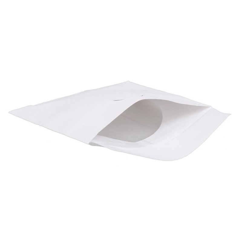 Lote de 95 unidades de Mini bolsa protectora para CD, bolsa de papel blanca organizadora, Mini bolsa protectora para discos de CD y DVD, funda protectora para sobres con solapa