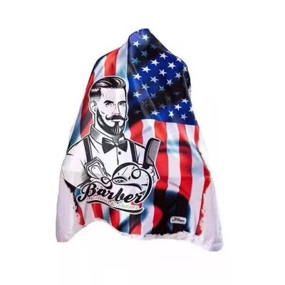 Vattentät frisyr cape tyg klippning hår mönster salong barber cape frisör frisör förkläde omlott klänning verktyg frisör förkläde: Ljusgrön