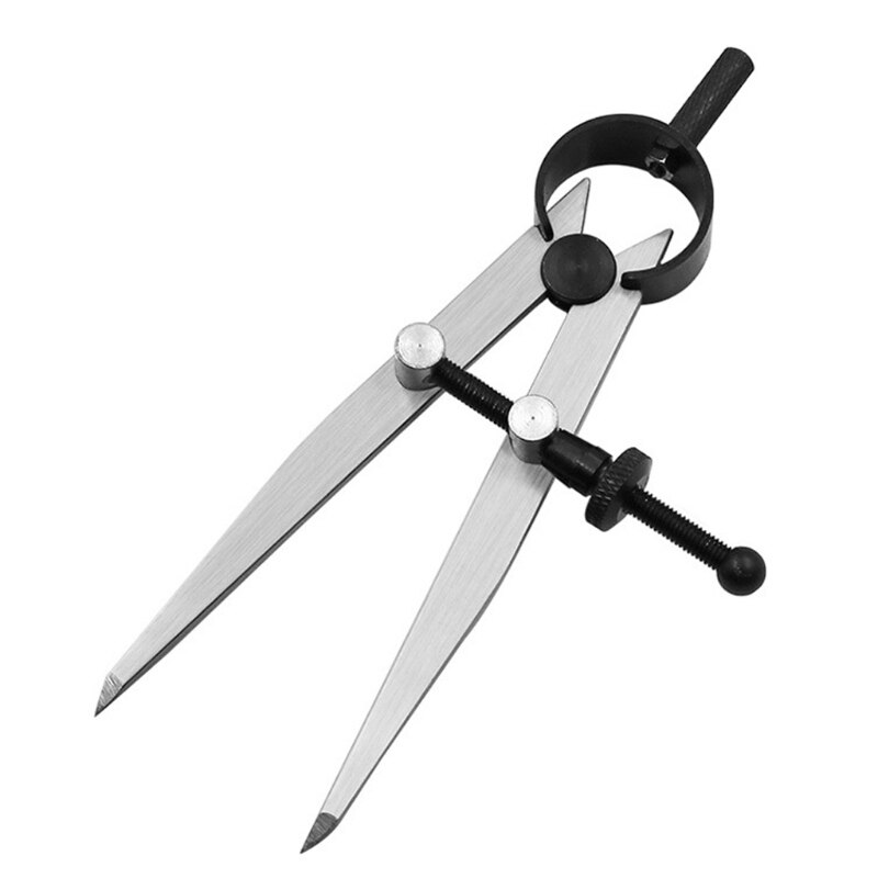 Adjustable Leather Compass Lockable Carbon Steel Divider Wing Creaser DIY Gauge
