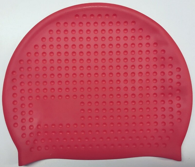 100% Silicone Swimming Cap Men Women Unisex Swim Pool Swimming Caps Non-toxic High Elastic Free Size Adults Surfing &amp; Diving Hat: Red