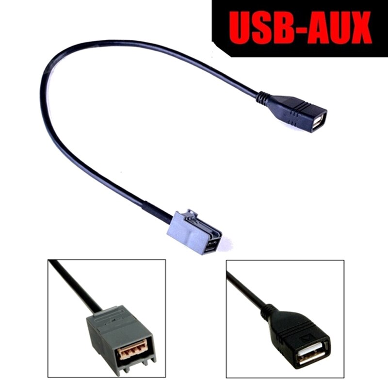 Adaptador de CABLE USB AUX a partir de para Cívica de JAZZ/CR-V /CR-Z 09-13 MP3
