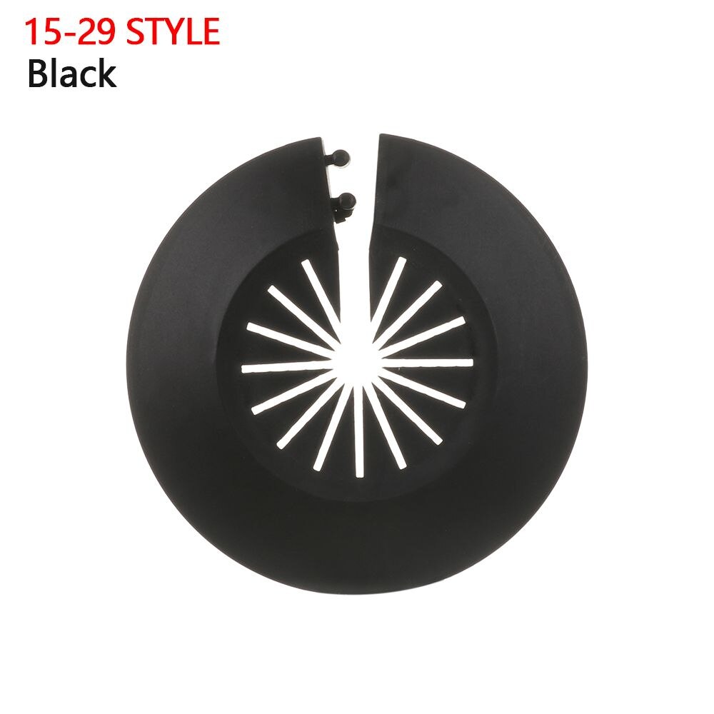 Pipe Covers Wall Hole Cover Cap Faucet Trim Angle Valve Hollow Occlusion Pipe Decoration Plumb-Pak Radiator Decorative Cover: Black-15-29 Style