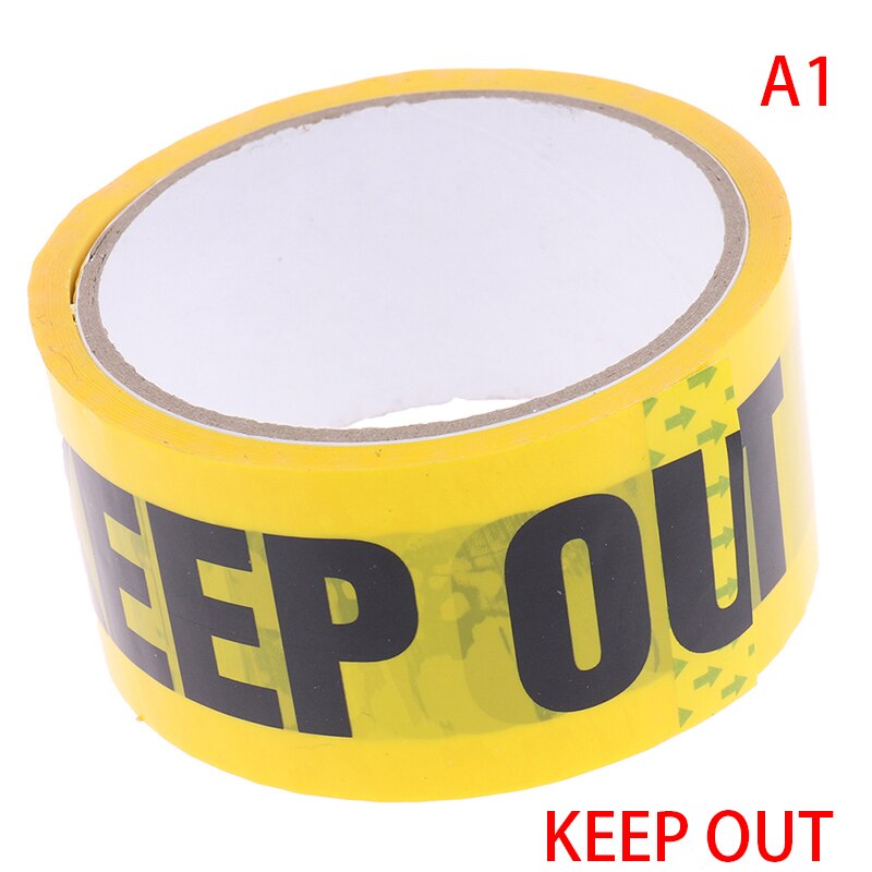 48mm*25m 1pc Warning Tape DIY Sticker Caution Barrier Remind Work Safety Adhesive Tapes For Mall Store School Danger: Orange