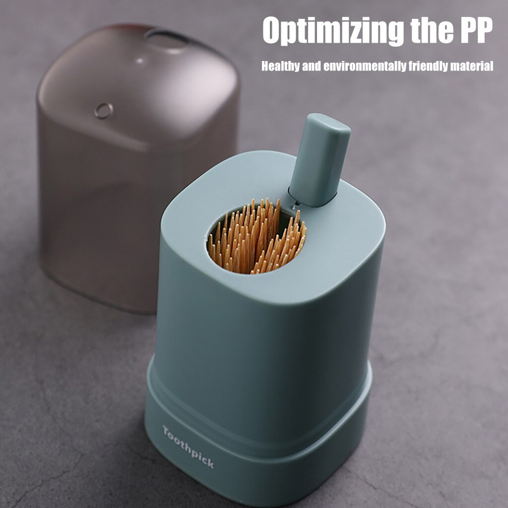 Avancé automatique Pop-up cure-dents support de la boîte conteneur Portable cure-dents distributeur blé paille ménage boîte de rangement # GH