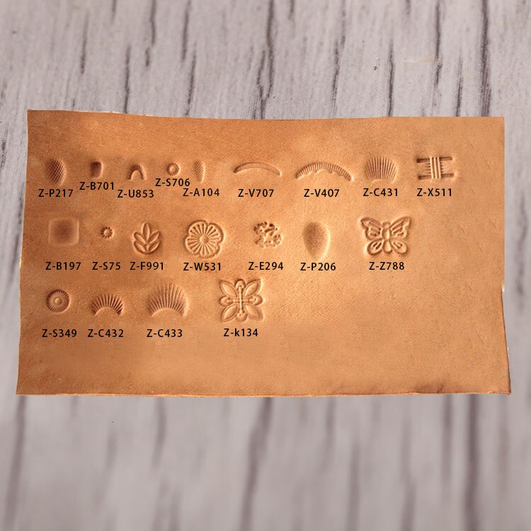 20pcs/Suit Leather Carving Hand Working Saddle Making Tools Engraving Craft Set for Bag Leather Printing Leathercraft Tools