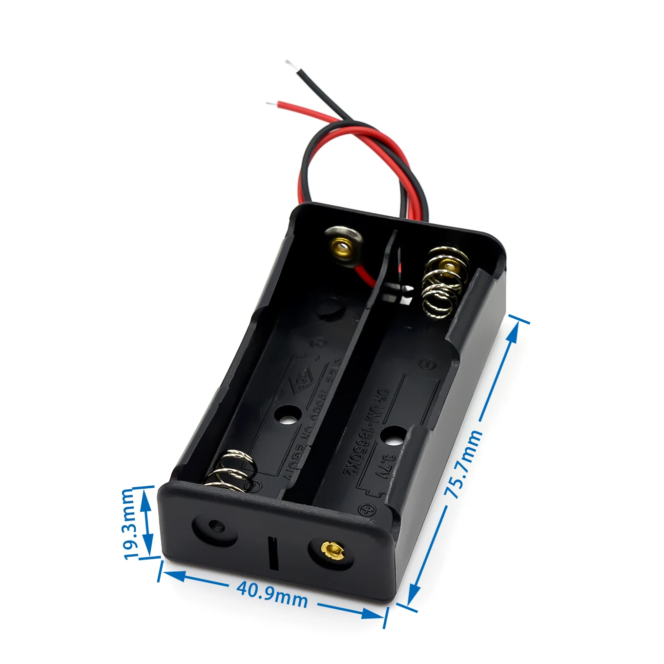 18650 Batterij 1/2/3/4 DIY lithiumbatterijhouder / 18650 batterijhouder / 1/2/3/4 kabel: Rood