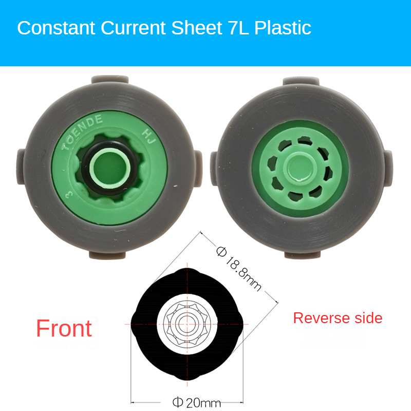 1 Pcs Constant Flow Sheet Built-in Shower Head Top Spray/faucet Flow Limiting Water Saving Sheet Check Valve Water Saver DN15: Light Grey