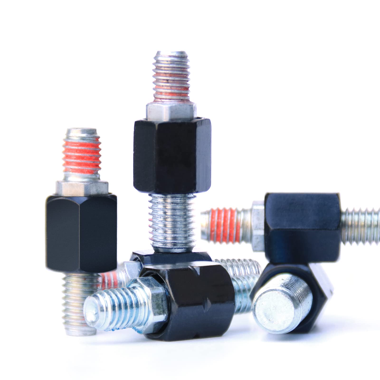 Accesorios para manillar de espejo de motocicleta, tornillo de perno de 8 mm a 10 mm, adaptador de rosca para bicicleta eléctrica, moto, scooter, ciclomotor, supermoto...