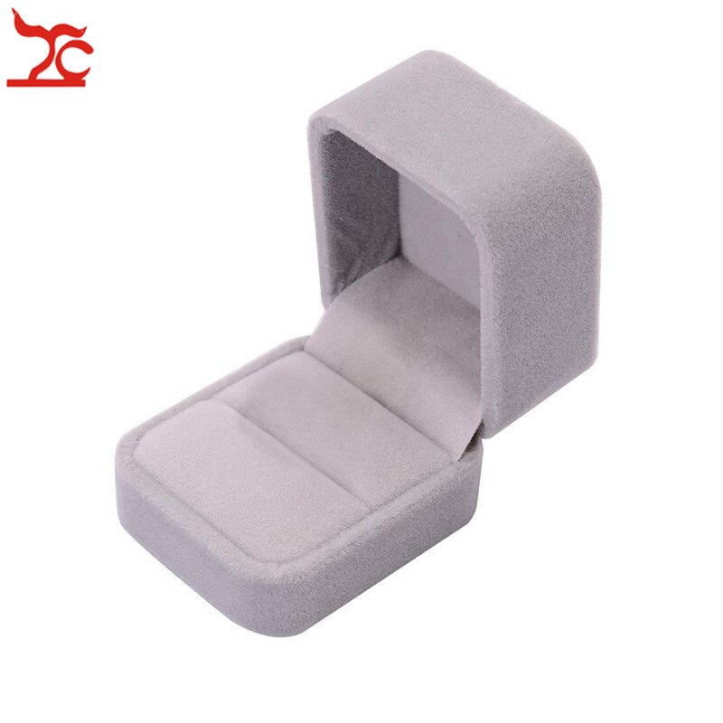 Wedding Jewelry Storage Case Amazing Red Velvet Ring Earrings Necklace Pendant Bracelet Storage Organizer Box: black