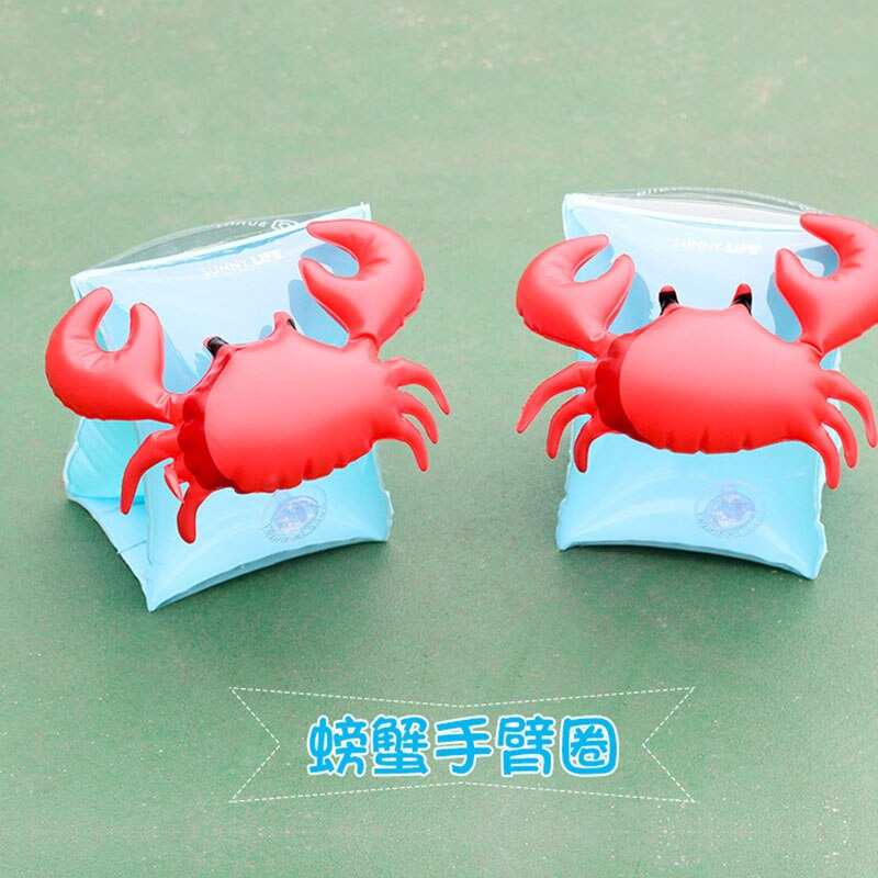Baby oppusteligt flydeærme børn barnet arm cirkler en krabbe hjælpe svømmeren flydering baby & børns flyder
