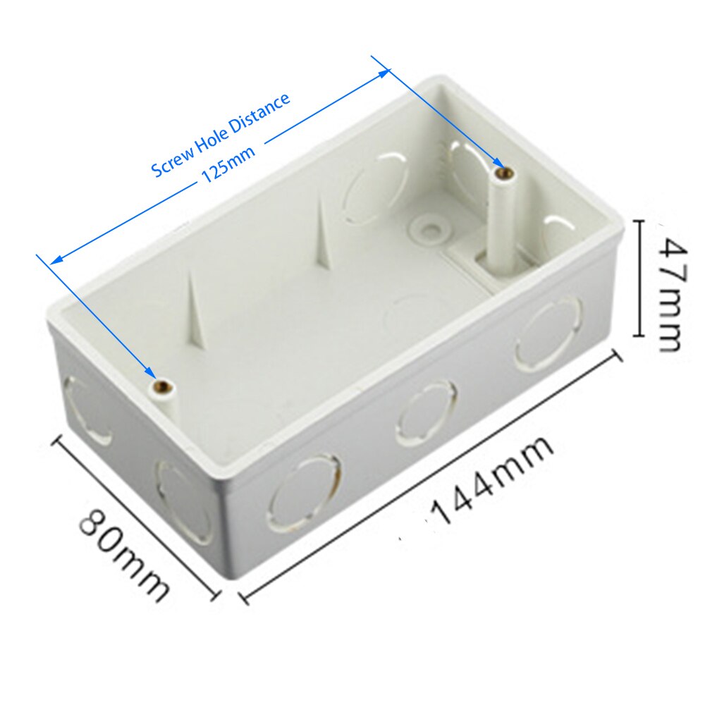 146 Electrical Mounting Box Wall Mount Rectangle Switch box Secret Stash Junction Box PVC Box