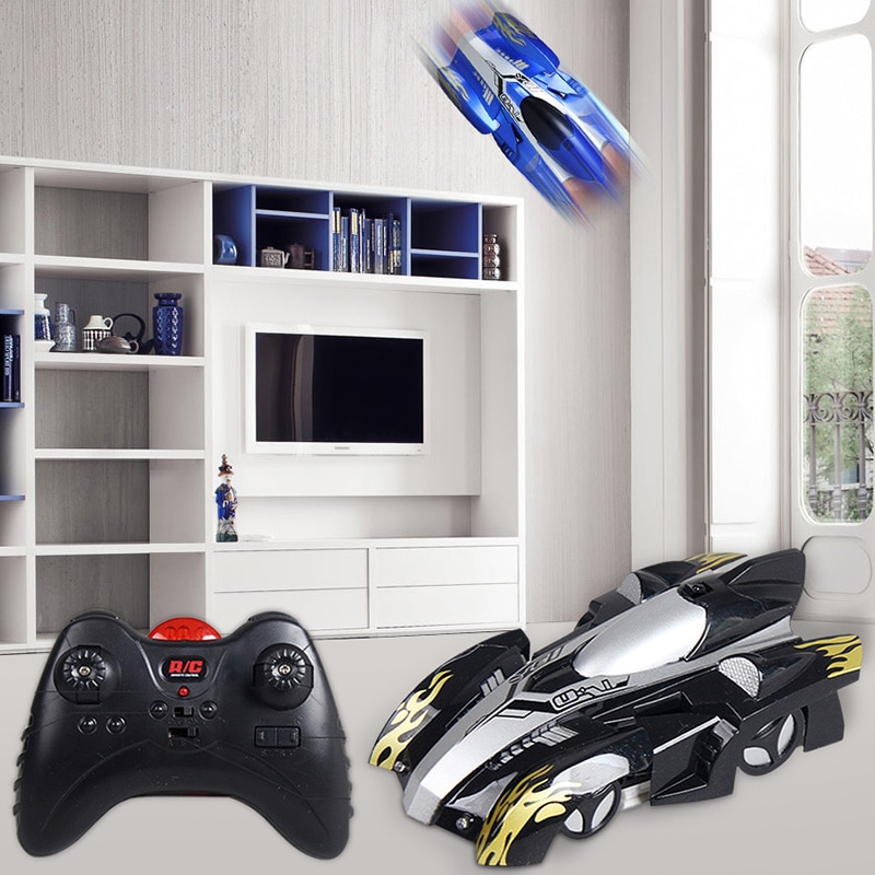 Remote Control Climbing Rc Car With Led Lights 360 Degree Rotating Stunt Toys Antigravity Machine Wall Car