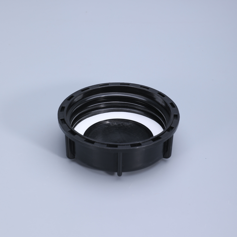100 mm schwarzer Kunststoff-Ventildeckel, IBC-Tankventil, Ersatzkappe, Ventildeckeldichtungen, grobes Gewinde, langlebiges Hausgartenwerkzeug