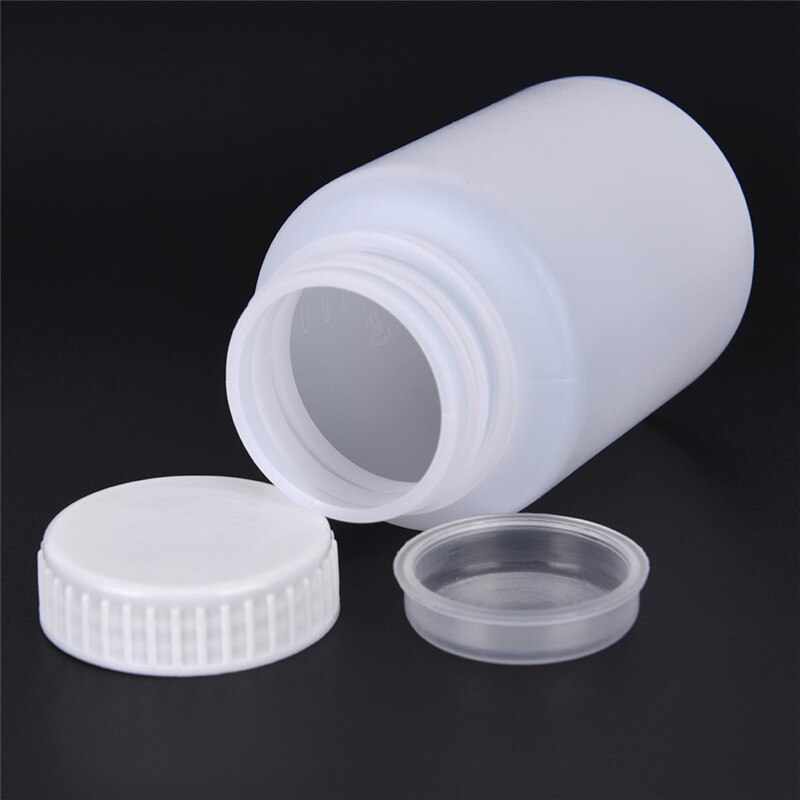 2 Pcs Clear Plastic Cylinder Shaped Chemical Storage Reagent Bottle 100ml