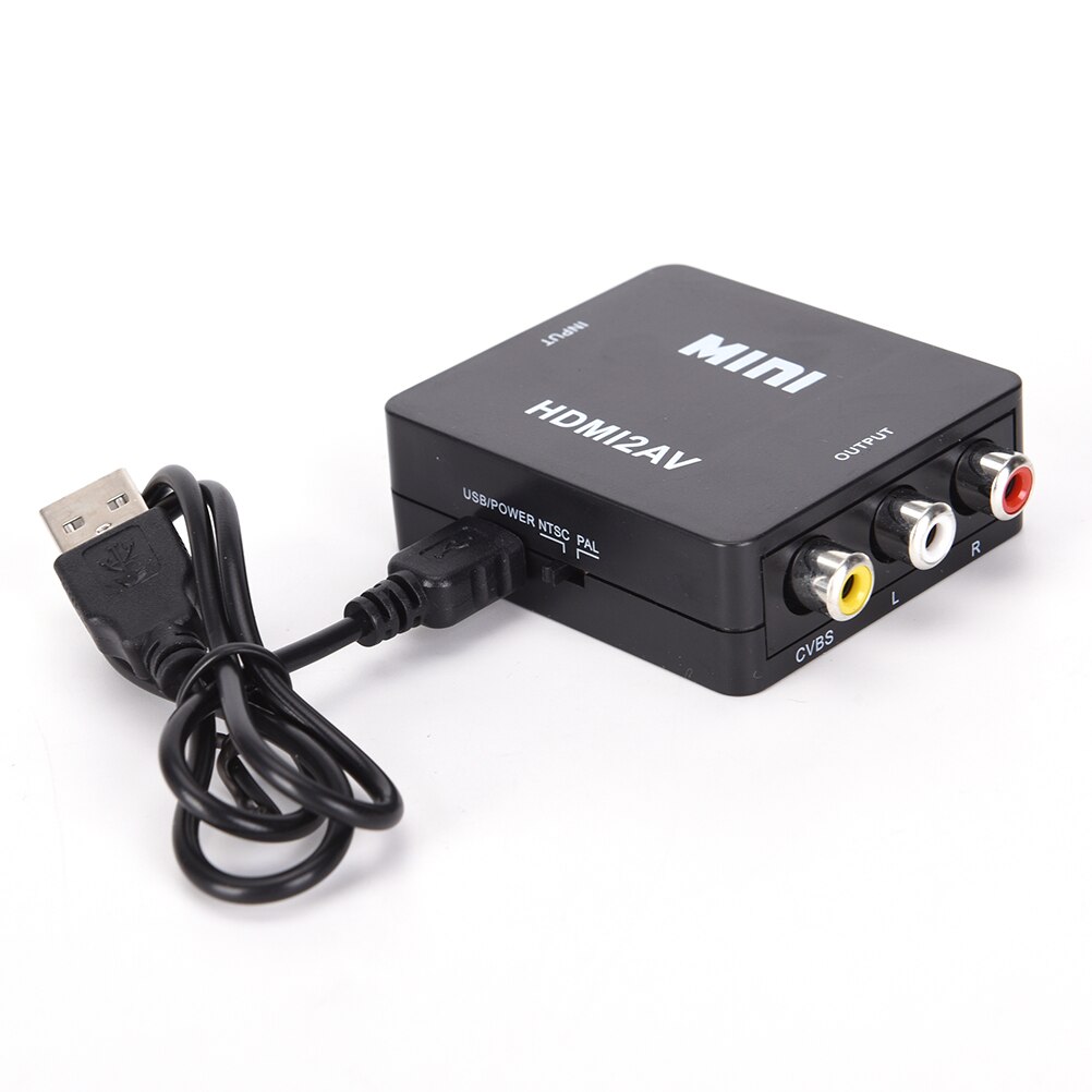 Av/Rca Cvbs Naar Hdmi-Compatibel 1080P Video Converter Mini AV2HDMI Adapter Converter Box Voor Hdtv Projector set Top Box