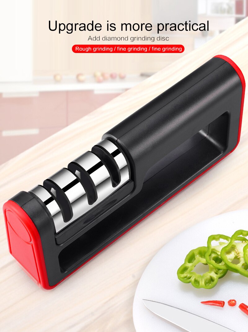 Knife Sharpener Diamond Quick 3 Stages Sharpener Knife Sharpening Tools Sharpening Stone