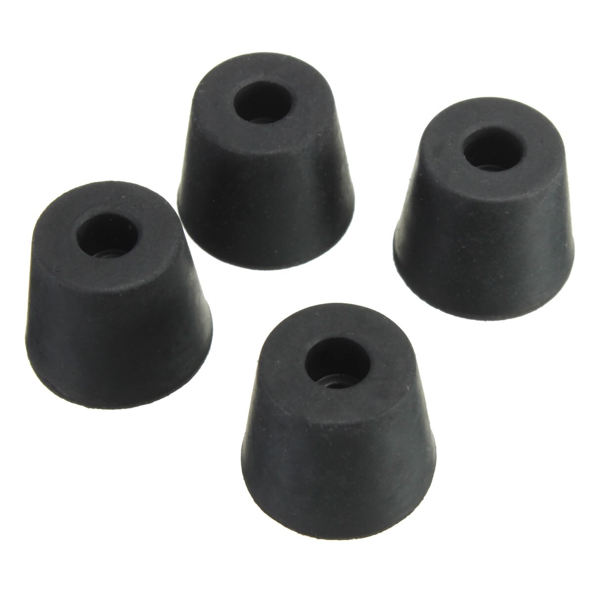 4 ks/šarža guma stôl stoličky nábytok nohy podložky na nohy dlažba chránič podlahy protišmyková čierna 20 x 15 x 17mm: Default Title
