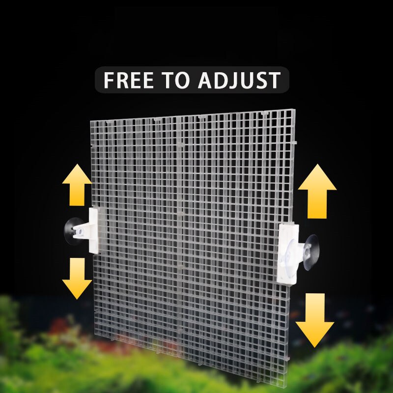 Filtro debajo de grava para acuario divisor de rejilla de aislamiento de peces, suministros de limpieza de esponja, placa de filtración de red
